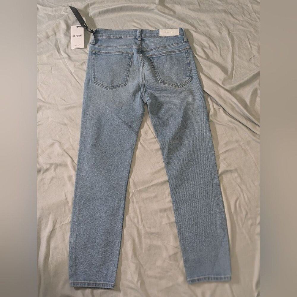 ๐ MSRP $265 RE/DONE Comfort Stretch 90's High Rise Ankle Crop Jean Size 27 - Picture 8 of 12